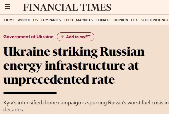 Ukraine đang tấn công cơ sở hạ tầng năng lượng của Nga với tần suất chưa từng có